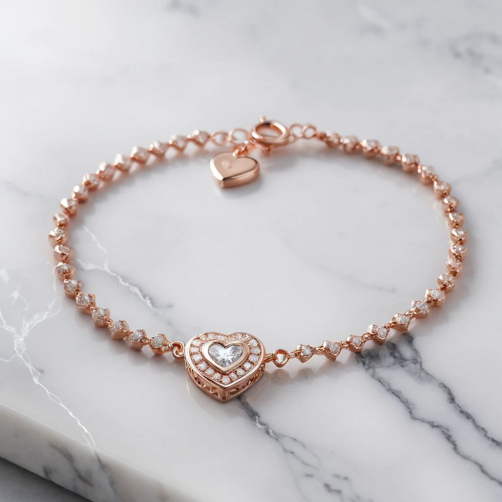 Mirah Lune d’Amour – Crystal Heart Necklace